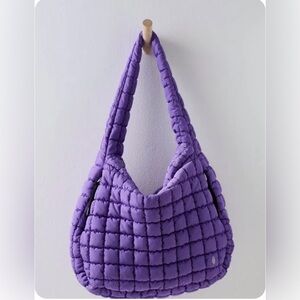 Free People FP Movement Quilted Carryall - Lilac Purple EUC